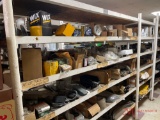 CONTENTS OF 5 SHELVES TRUCK AND EQUIPMENT PARTS AND FILTERS