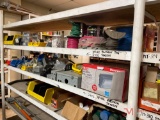 CONTENTS OF 5 SHELVES VARIOUS ELECTRICAL PARTS AND WIRE