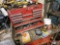 MAC TOOLS, TOOLBOX, WITH CONTENTS AND METAL TABLE
