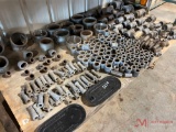 SHELF LOT OF MISCELLANEOUS PIPE FITTINGS