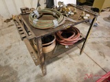 WELDING TABLE WITH HOSE AND GAUGES