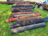 NUMEROUS STICKS OF BLACK WATER PIPE AND FIRE HYDRANTS