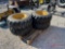 (4) NEW 10-16.5 SKID STEER TIRES AND WHEELS