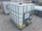 275 GALLON PLASTIC TOTE WITH METAL CAGE