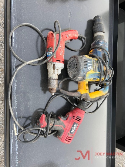 (3) ELECTRIC DRILLS