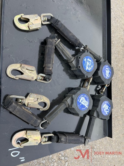 (4) 9' SAFETY FALLS, DOUBLLE HOOK