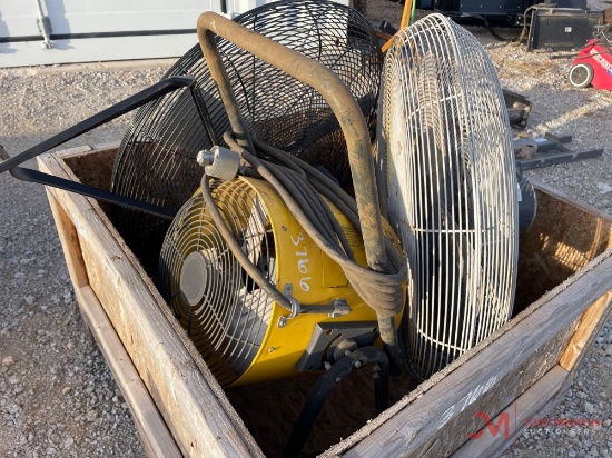 (3) ELECTRIC SHOP FANS
