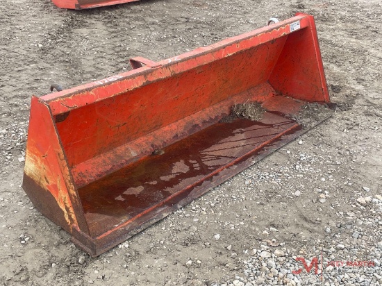 KUBOTA...72" LOADER BUCKET, PIN ON