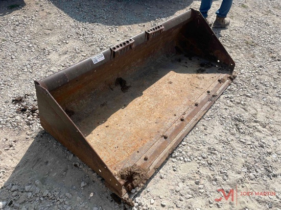 72" SMOOTH SKID STEER BUCKET WITH BOLT ON CUTING EDGE