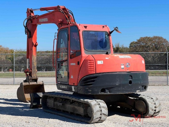 2012 KUBOTA KX080-3 HYDRAULIC EXCAVATOR