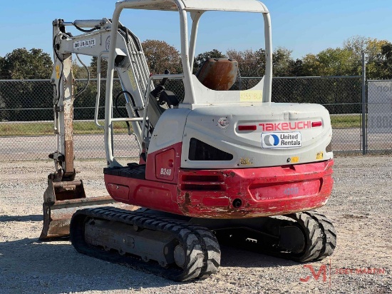 2017 TAKEUCHI TB240 MINI EXCAVATOR