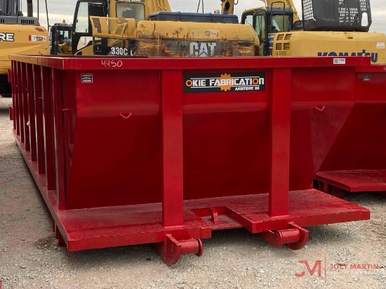 NEW OKIE FABRICATION 20 YARD ROLL OFF CONTAINER