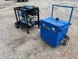 STRAIGHTLINE AIR HAMMER DRILL (ROCK DRILL) WITH HYDRAULIC UNIT.