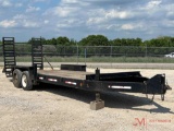 21' SHOP MADE EQUIPMENT TRAILER