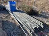 TOP RAIL PIPE AND CAPS FOR CHAIN LINK FENCING