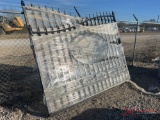 (2) 10' ROD IRON GATE WITH WILDLIFE SCENE
