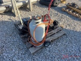 PALLET OF JACKS, VISE, AND MISCELLANEOUS