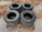 (4) USED CARLISLE 25X11.00-12NHS UTV TIRES