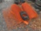 NUMEROUS PLASTIC SAFETY BARRELS & (7) PALLETS OF BARREL WEIGHTS