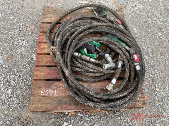 FUEL HOSES AND NOZZLES, (4) NOZZLES/(2) WITH ELECTRONIC...
