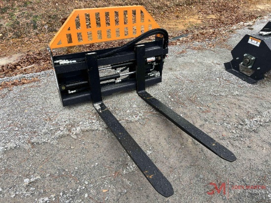 WOLVERINE 48" HYDRAULIC SIDE SHIFT PALLET FORK SKID STEER ATTACHMENT