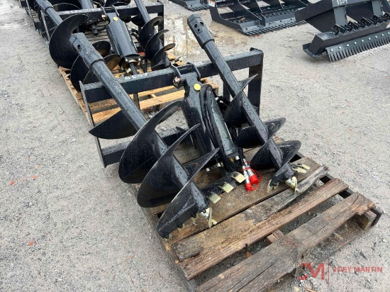 HYDRAULIC AUGER SKID STEER ATTACHMENT