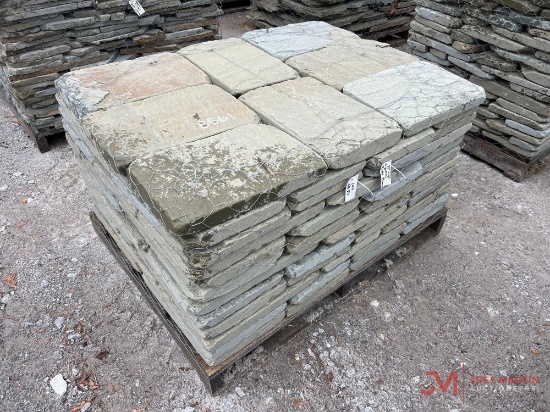 PALLET OF 12" X 18" NATURAL TUMBLE FLAGSTONE PAVERS