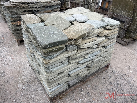 PALLET OF NATURAL TUMBLE WALL STONE