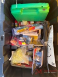 TOTE WITH MISCELLANEOUS NEW TOOLS