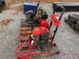 MISCELLANEOUS PALLET, (2) PRESSURE WASHERS, HUSKY AIR COMPRESSOR