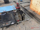 AIR POWERED GREESE PUMP AND HOSE REEL W/ CART