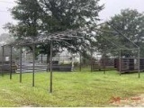 (1) 20' W X 25' L X 8' H GALVANIZED METAL BUILDING FRAME