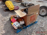 CONTENTS OF PALLET - SHOE KIT, U-JOINTS, BLOWER MOTORS