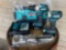 MAKITA CORDLESS DRILL & IMPACT COMBO W/ (2) BATTERIES & CARRY BAG