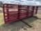 (1) NEW 16' GALVANIZED LIVESTOCK GATE WITH GATE LAG SCREWS