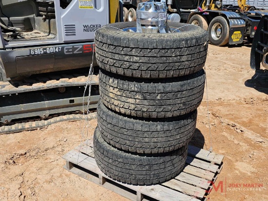 (4) LT 285/70R17 TIRES AND WHEELS