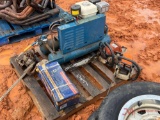 CONTENTS OF PALLET CHAIN SAWS, CHAIN HOIST, AIR COMPRESSOR