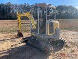 2018 WACKER NEUSON EZ38 MINI EXCAVATOR
