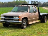 1997 CHEVROLET 3500 FLAT BED TRUCK