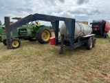 1,000 GALLON NURSE TANK ON GOOSENECK T/A TRAILER