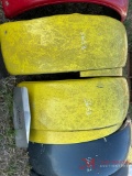 (2) YELLOW TRUCK FENDERS