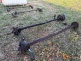 (4) VARIOUS TRAILER AXLES