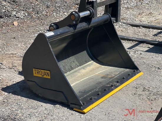 (1) NEW TROJAN 48" MINI EXCAVATOR CLEAN OUT SMOOTH BUCKET
