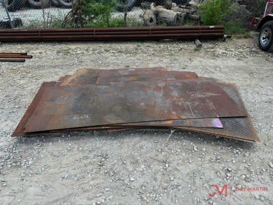 NUMEROUS MISC STEEL PLATES