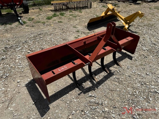 6' 3 POINT HITCH BOX BLADE WITH ADJUSTABLE SHANKS