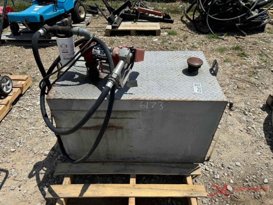 100 GALLON AUX FUEL PUMP W 20 GMP ELECTRIC PUMP