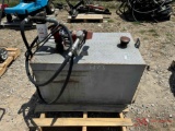 100 GALLON AUX FUEL PUMP W 20 GMP ELECTRIC PUMP