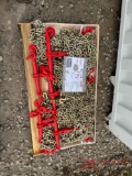 PALLET OF 8 NEW RATCHET BINDERS & 16 NEW 5/16