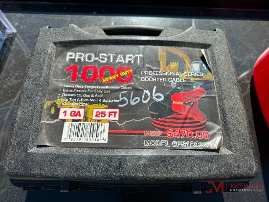 NEW PRO-START BOOSTER CABLES WITH CASE