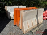 CONTENTS OF (2) PALLETS: SAFETY BARRICADES